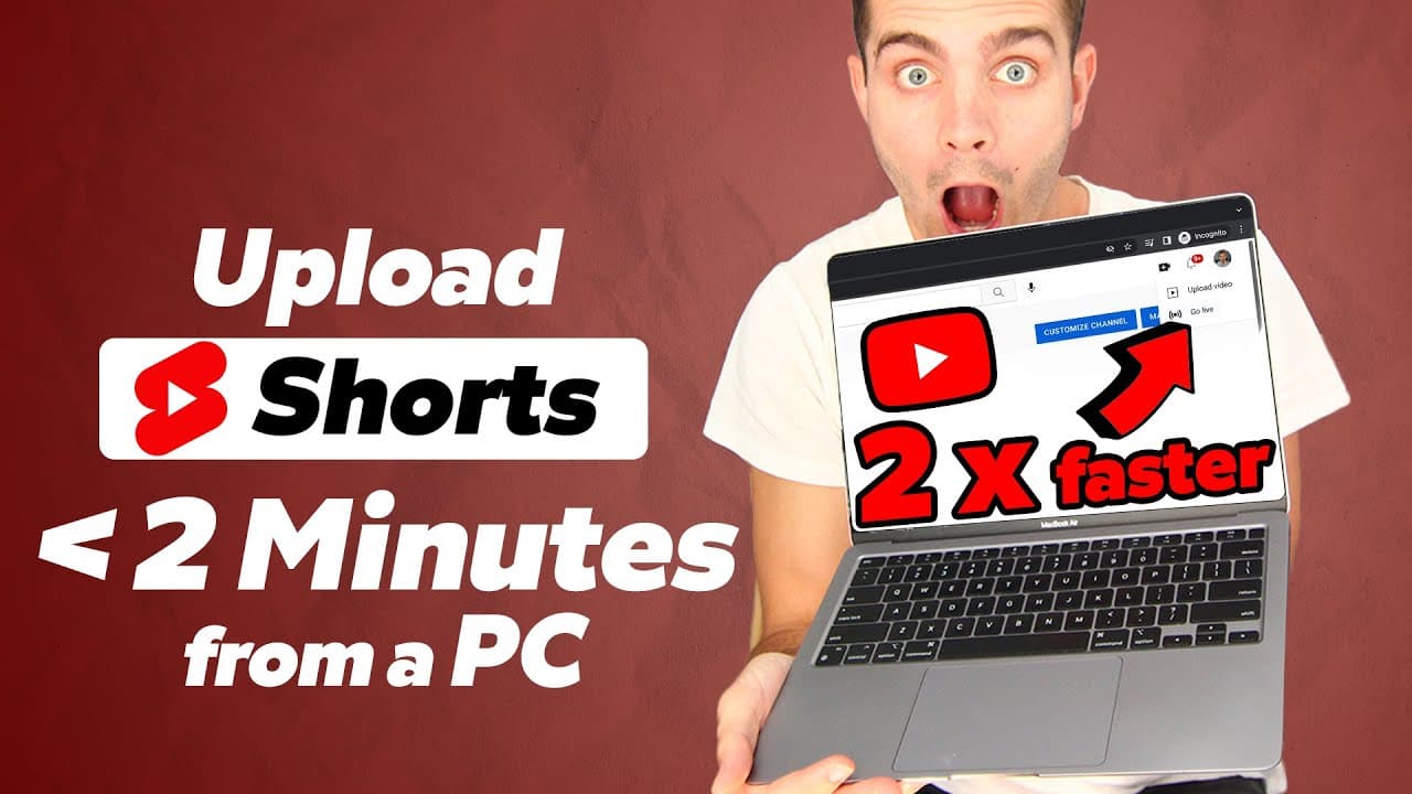 How to Upload YouTube Shorts from PC (Under 2 Minutes)