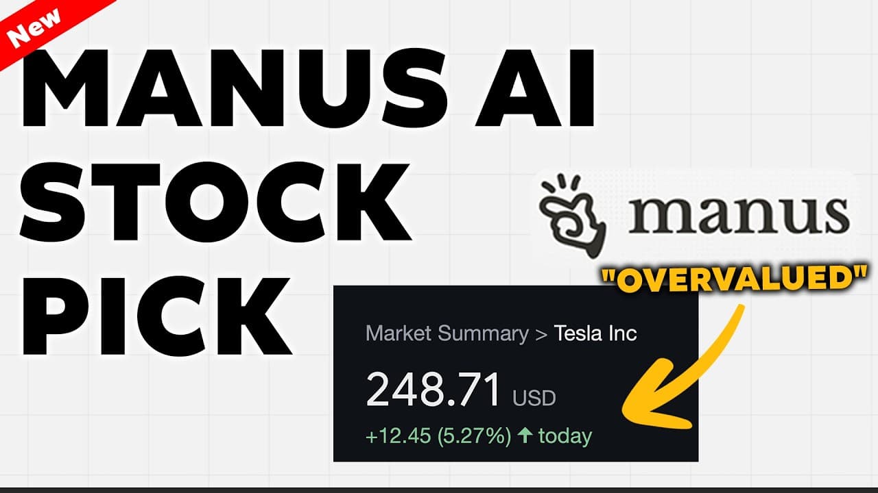 Manus AI Stock Analysis: Build a Full Dashboard in 3 Prompts