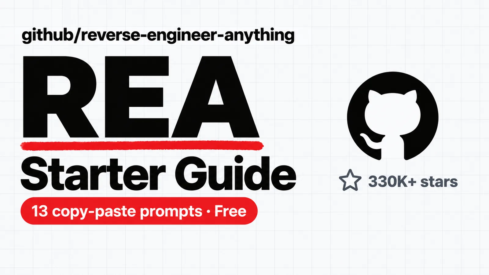 REA Starter Guide cover: 13 copy-paste prompts, free