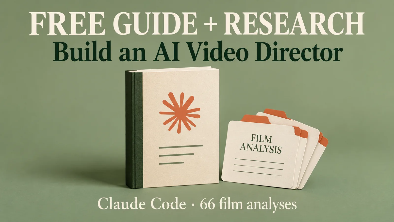 Cover of the free guide Build an AI Video Director, with the film research library