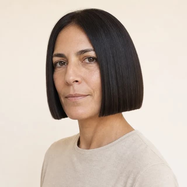 Blunt bob haircut