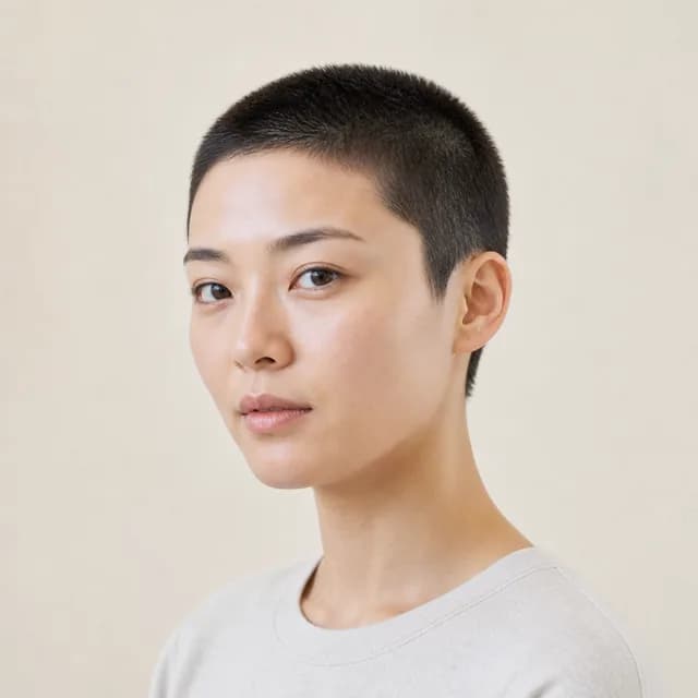 Burr cut haircut