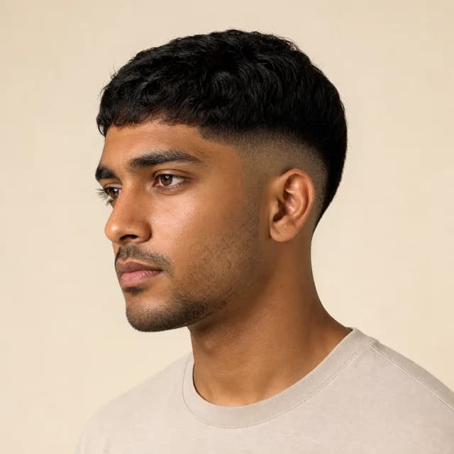 Drop fade haircut