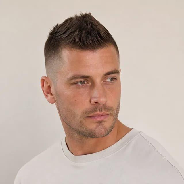 Faux hawk haircut