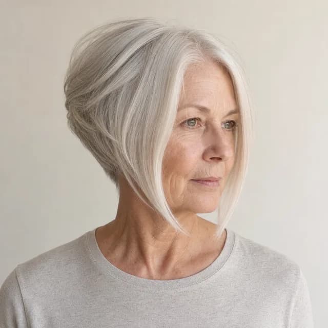 Inverted bob haircut