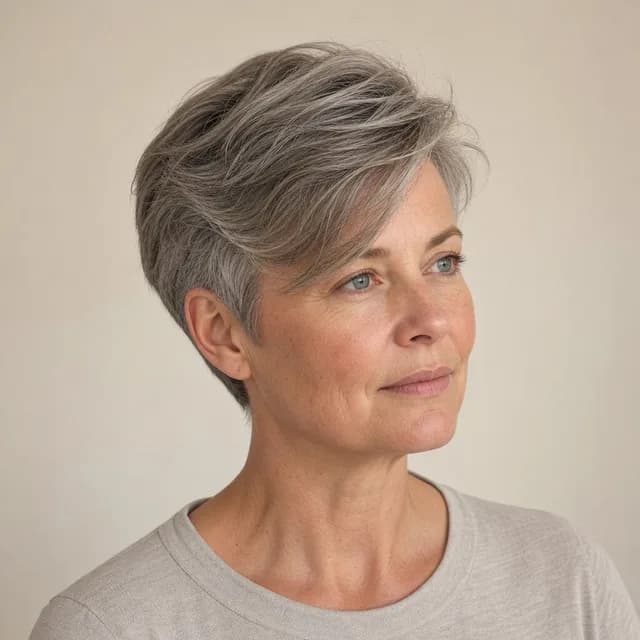 Long pixie haircut