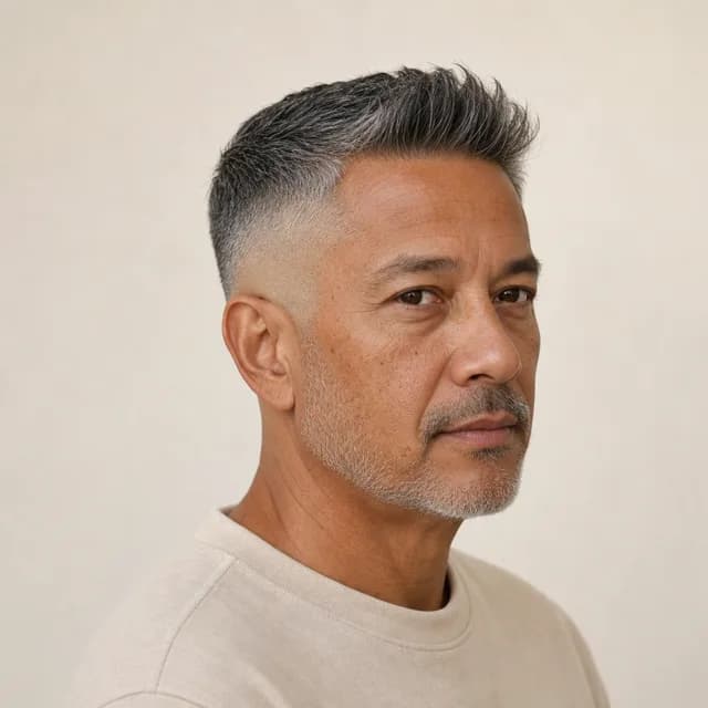 Mid fade haircut