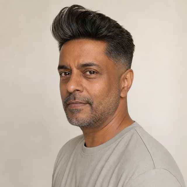 Quiff haircut