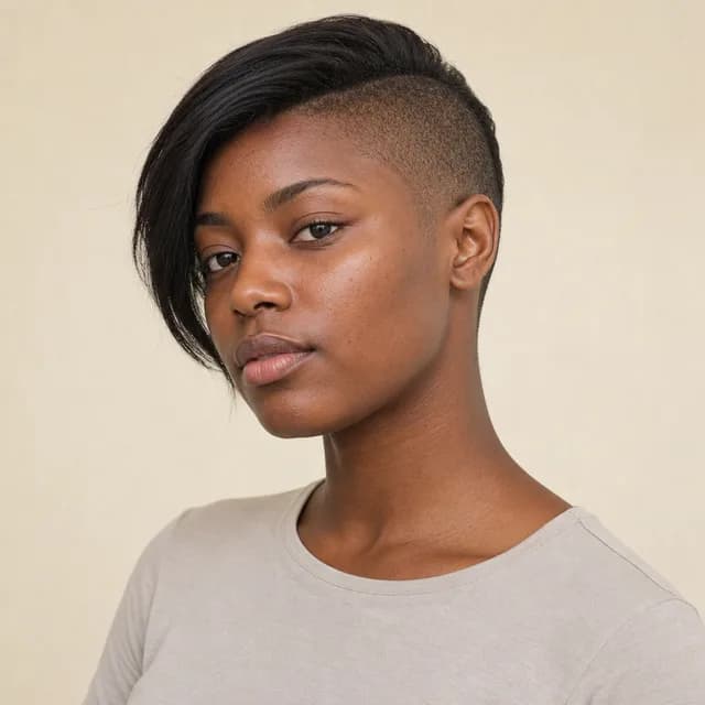Undercut pixie haircut