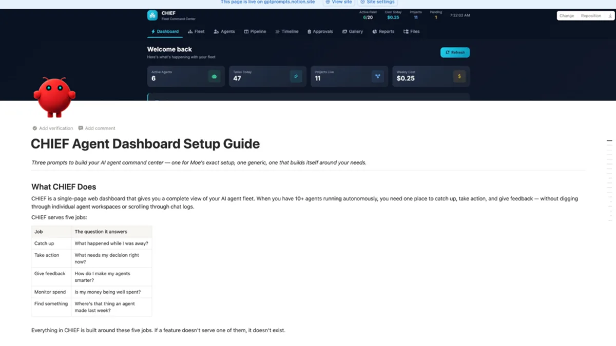 OpenClaw Agent Command Center Dashboard Guide