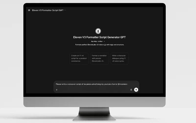 ElevenLabs V3 Scriptwriter GPT