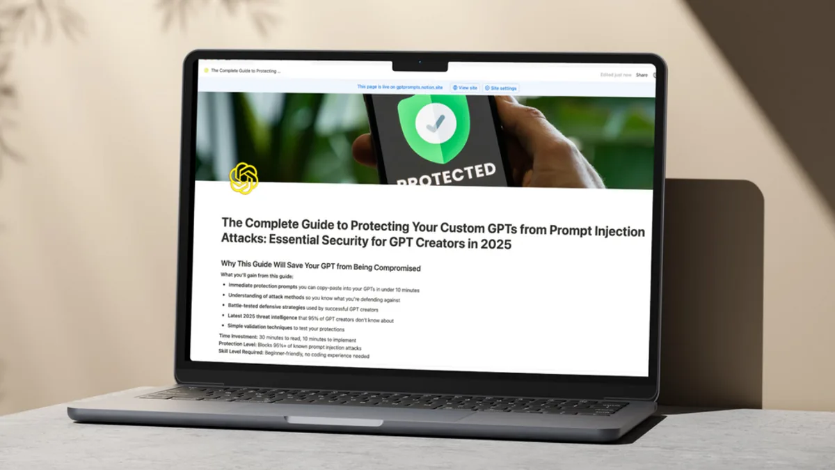 Ultimate GPT Protection Guide – Protect Your Custom GPT from Prompt Injections
