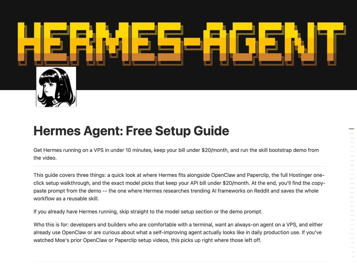 FREE Hermes Agent Setup Guide: One-Click VPS in 10 Minutes