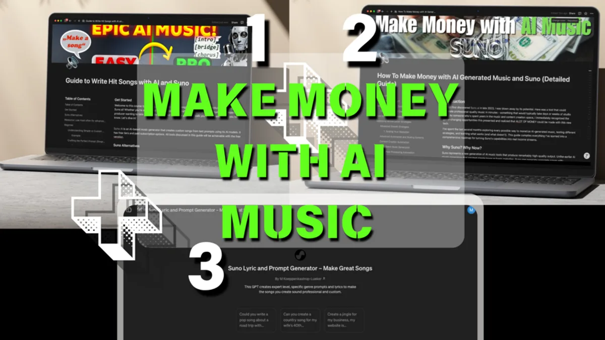 Suno Master Class Bundle (Lyric GPT + Full Guide + Monetization)