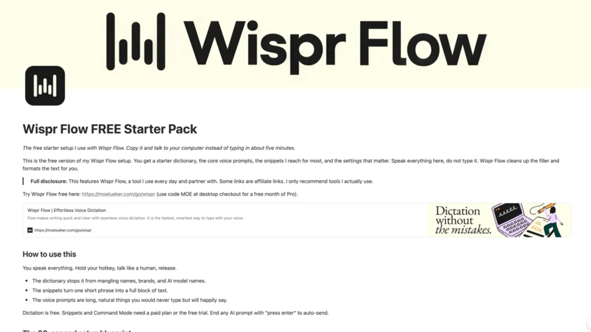 FREE Wispr Flow Setup Guide